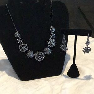 Marchesa Cluster Frontal Necklace and Earring Set
